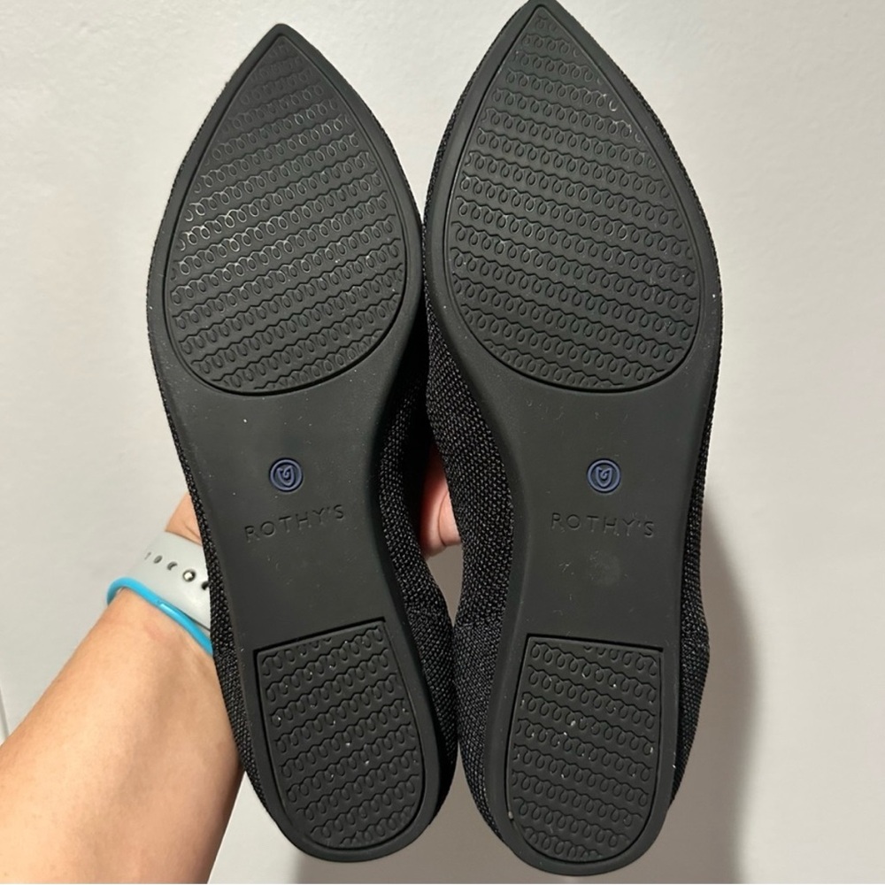 Rothy’s The Point Ballet Flats Classic Black 8.5 - Picture 7 of 7